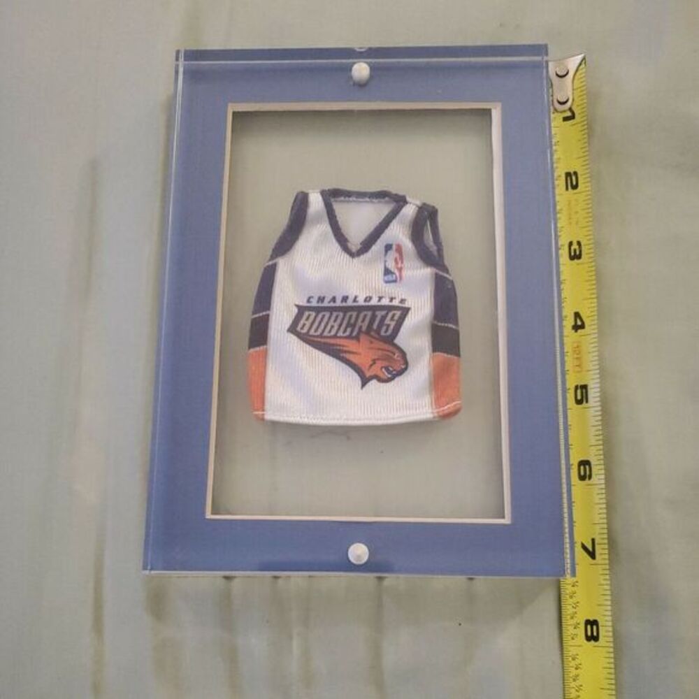 Charlotte Bobcats Okafor 50 Doll Mini Basketball Jersey with magnetic frame
